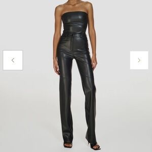 CULTNAKED “Killa” Black High-Waisted Vegan Leather Pants - XXS & XS